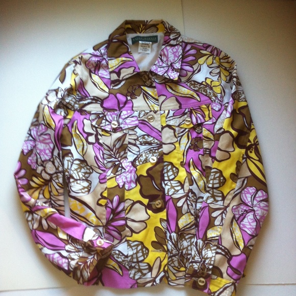 Harve Benard Jackets & Blazers - HARVE' BENARD COLORFUL LINED JACKET